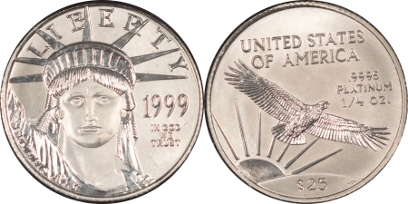 American Platinum Eagles 1999 US AMERICAN PLATINUM EAGLE 4 COIN UNCIRCULATED SET 1,1/2,1/4,1/10 OZ GEM BU