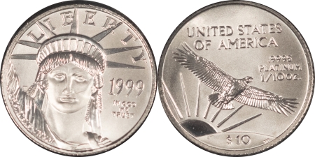 American Platinum Eagles 1999 US AMERICAN PLATINUM EAGLE 4 COIN UNCIRCULATED SET 1,1/2,1/4,1/10 OZ GEM BU