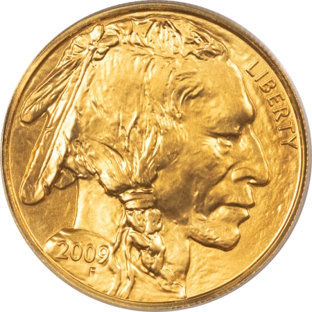 American Gold Eagles, Buffaloes, & Liberty Series 2009 $50 1 OZ AMERICAN BUFFALO GOLD – PCGS MS-70 FIRST STRIKE, BUFFALO LABEL!